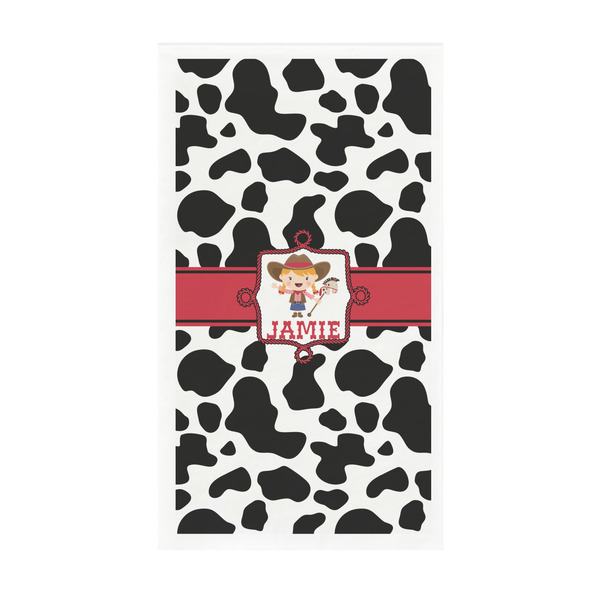 Custom Cowprint Cowgirl Guest Paper Towels - Full Color - Standard (Personalized)