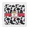 Cowprint Cowgirl Standard Decorative Napkin - Front View