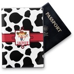 Cowprint Cowgirl Vinyl Passport Holder (Personalized)