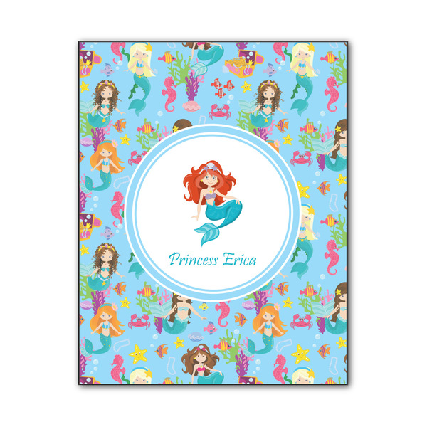 Custom Mermaids Wood Print - 11x14 (Personalized)