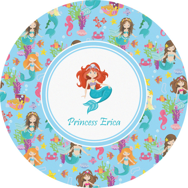 Custom Mermaids Multipurpose Round Labels - 2" (Personalized)