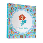 Mermaids 3 Ring Binder - Full Wrap - 1" (Personalized)