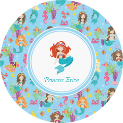 Mermaids Multipurpose Round Labels - 4" (Personalized)