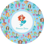 Mermaids Multipurpose Round Labels - 5" (Personalized)