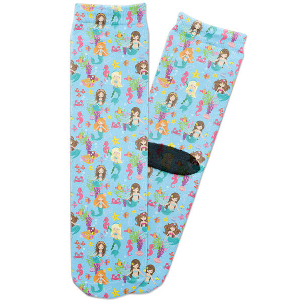 Custom Mermaids Adult Crew Socks