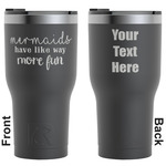 Mermaids RTIC Tumbler - Black - Engraved Front & Back (Personalized)