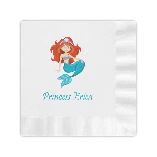 Custom Mermaids Coined Cocktail Napkins (Personalized)