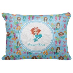 Mermaids Decorative Baby Pillowcase - 16"x12" (Personalized)