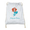 Mermaids Drawstring Backpacks - Sweatshirt Fleece - Single Sided - FRONT