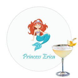 Mermaids Printed Drink Topper - 3.25" (Personalized)