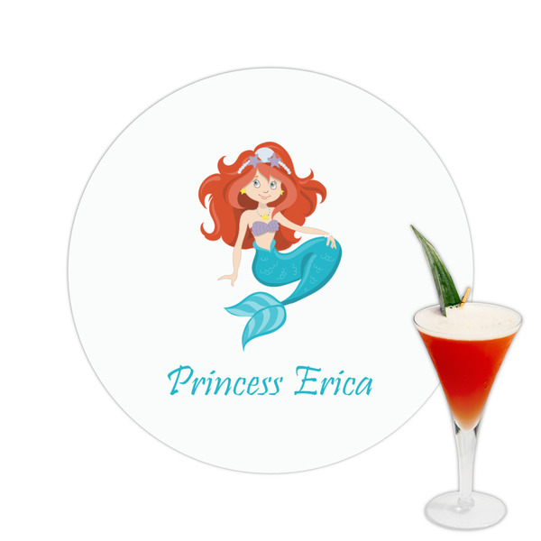 Custom Mermaids Printed Drink Topper -  2.5" (Personalized)