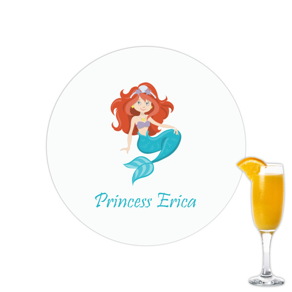 Custom Mermaids Printed Drink Topper - 2.15" (Personalized)