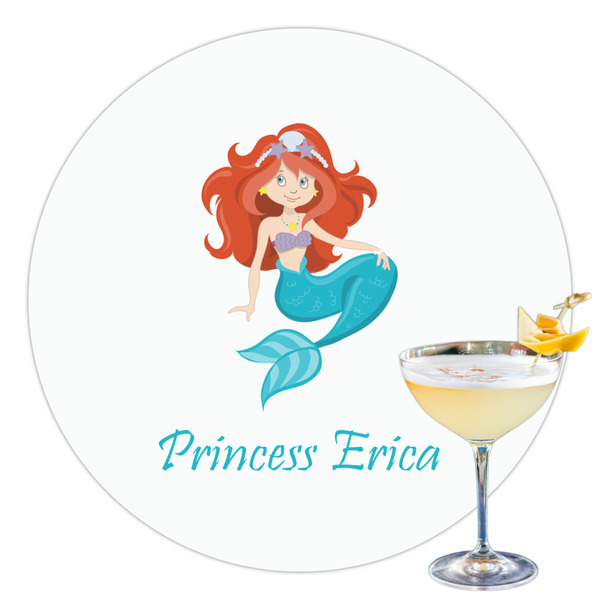 Custom Mermaids Printed Drink Topper - 3.5" (Personalized)