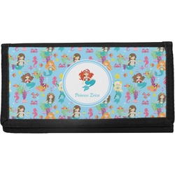 Mermaids Canvas Checkbook Cover (Personalized)