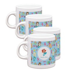 Mermaids Single Shot Espresso Cups - Set of 4 (Personalized)