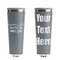 Mermaids Grey RTIC Everyday Tumbler - 28 oz. - Front and Back