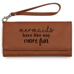 Mermaids Ladies Leatherette Wallet - Laser Engraved - Rawhide