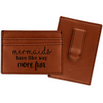 Mermaids Leatherette Wallet with Money Clip