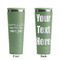 Mermaids Light Green RTIC Everyday Tumbler - 28 oz. - Front and Back