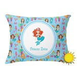 Mermaids Outdoor Throw Pillow (Rectangular) (Personalized)