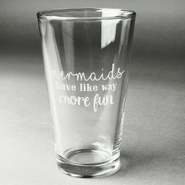 Custom Mermaids Pint Glass - Engraved