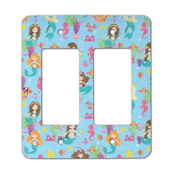 Custom Mermaids Rocker Style Light Switch Cover - Two Switch