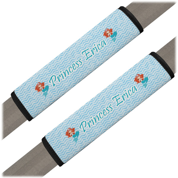 Custom Mermaids Seat Belt Covers (Set of 2) (Personalized)