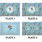 Mermaids Set of Rectangular Appetizer / Dessert Plates (Approval)