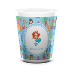 Mermaids Ceramic Shot Glass - 1.5 oz - White - Set of 4 (Personalized)