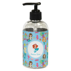 Mermaids Plastic Soap / Lotion Dispenser (8 oz - Small - Black) (Personalized)