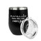 Mermaids Stainless Wine Tumblers - Black - Single Sided - Alt View