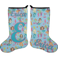 Mermaids Holiday Stocking - Double-Sided - Neoprene (Personalized)