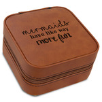 Mermaids Travel Jewelry Box - Leather