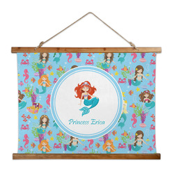 Mermaids Wall Hanging Tapestry - Wide (Personalized)