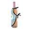 Mermaids Wine Bottle Apron - DETAIL WITH CLIP ON NECK