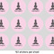 Lotus Pose 1" Multipurpose Round Labels - Sheet