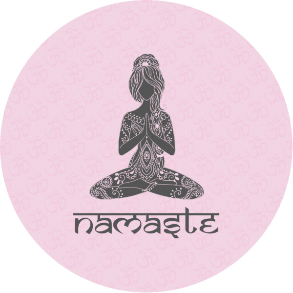 Custom Lotus Pose Multipurpose Round Labels - 1"