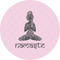 Lotus Pose 1" Multipurpose Round Labels - Single Sticker