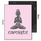 Lotus Pose 11x14 Wood Print - Front & Back View