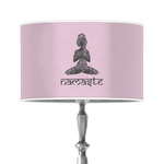 Lotus Pose 12" Drum Lamp Shade - Poly-film