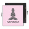 Lotus Pose 12x12 Wood Print - Front & Back View