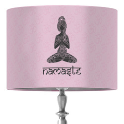 Lotus Pose 16" Drum Lamp Shade - Fabric