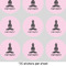 Lotus Pose 2" Multipurpose Round Labels - Sheet