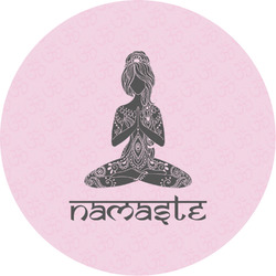 Lotus Pose Multipurpose Round Labels - 2"