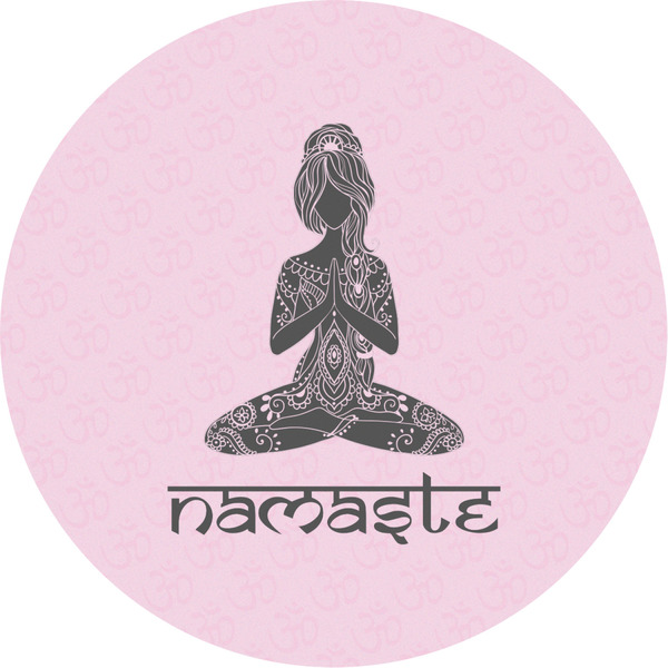 Custom Lotus Pose Multipurpose Round Labels - 2"