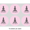 Lotus Pose 3" Multipurpose Round Labels - Sheet