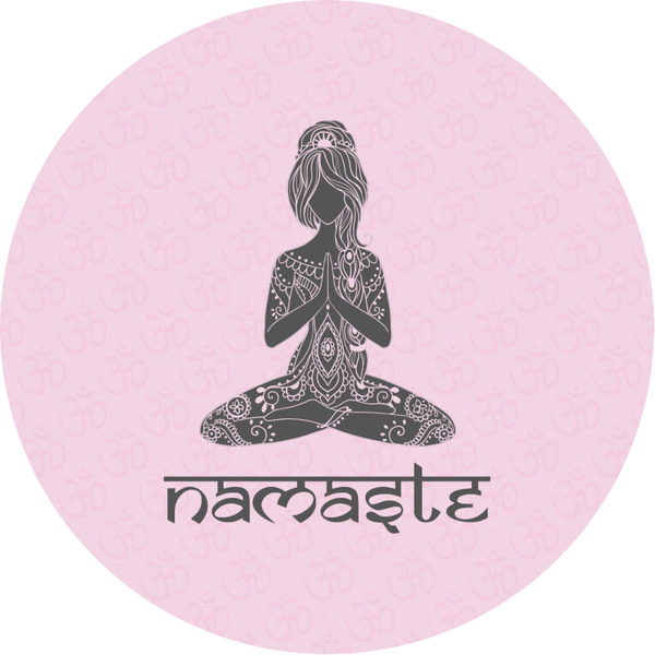 Custom Lotus Pose Multipurpose Round Labels - Custom Sized