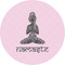 Lotus Pose 3" Multipurpose Round Labels - Single Sticker