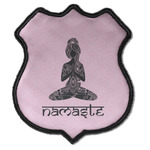 Lotus Pose Iron On Shield Patch C