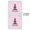 Lotus Pose 5" Multipurpose Round Label - Sheet